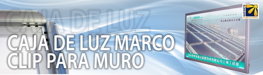 CAJA DE LUZ MARCO CLIP PARA MURO