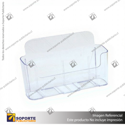 1-TIER LOW BACK HOLDER (PORTRAIT) 1/3 A4 CLEAR