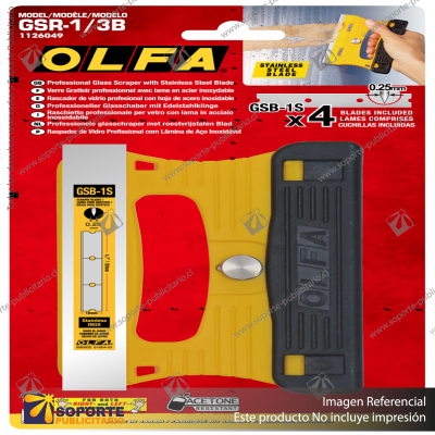 120MM GSR-1/3B STAINLESS STEEL MULTI-GRIP SCRAPER VARIATION: DEFAULT TITLE