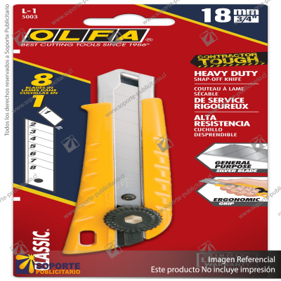 18MM L-1 RATCHET LOCK UTILITY KNIFE VARIATION: DEFAULT TITLE