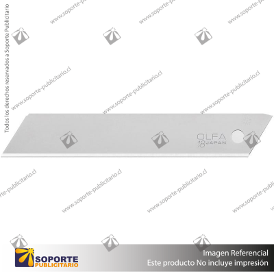 18MM L-SOL-10B SOLID SILVER BLADE - 10 PACK VARIATION: DEFAULT TITLE