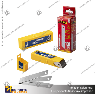 18MM LB SILVER SNAP BLADE - 5, 10, 30, 50 OR 100 PACKS VARIATION: LB-5B