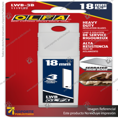 18MM LWB-3B INSULATION BLADES, 3 PACK VARIATION: DEFAULT TITLE