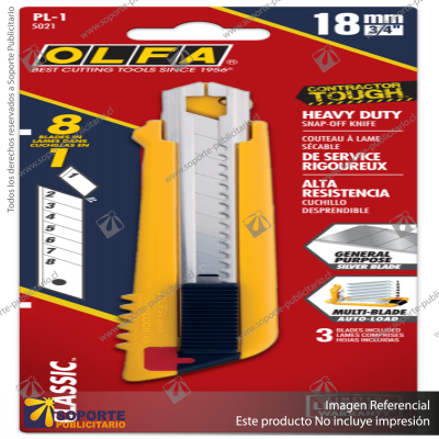 18MM PL-1 PRO-LOAD MULTI-BLADE UTILITY KNIFE WITH AUTO-LOAD VARIATION: DEFAULT TITLE