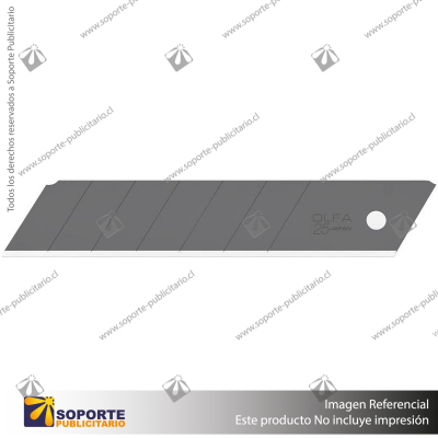 25MM HBB ULTRA-SHARP BLACK SNAP BLADE - 5, 10, 20, OR 40 PACKS VARIATION: HBB-10B