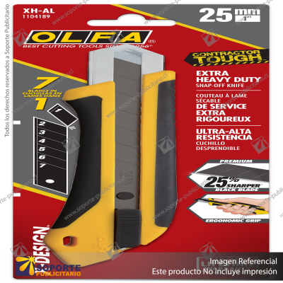 25MM XH-AL FIBERGLASS-REINFORCED AUTO-LOCK UTILITY KNIFE VARIATION: DEFAULT TITLE