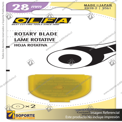 28MM RB28 TUNGSTEN STEEL ROTARY BLADE - 2, 5, OR 10 PACKS VARIATION: RB28-5