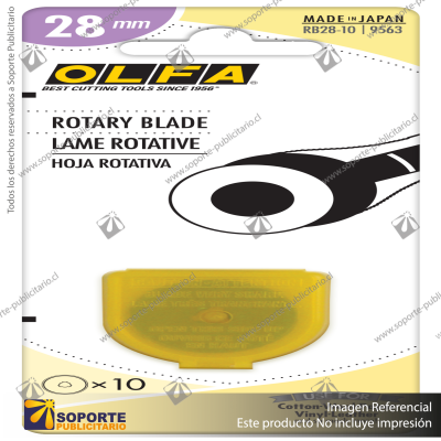 28MM RB28 TUNGSTEN STEEL ROTARY BLADE - 2, 5, OR 10 PACKS VARIATION: RB28-5