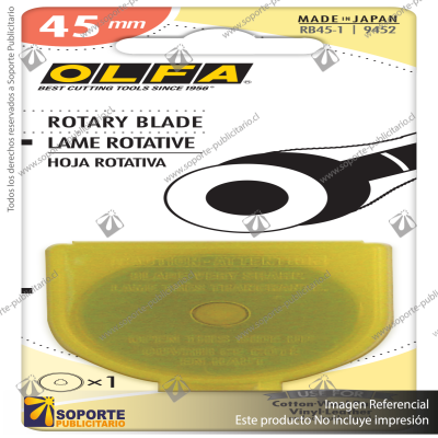 45MM TUNGSTEN STEEL ROTARY BLADE - 1, 2, 5, OR 10 PACKS VARIATION: RB45-5