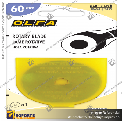 60MM RB60 TUNGSTEN STEEL ROTARY BLADE VARIATION: RB60-1