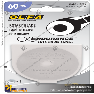 60MM RB60H-1 ENDURANCE BLADE, 1 OR 2 PACK VARIATION: 1PK