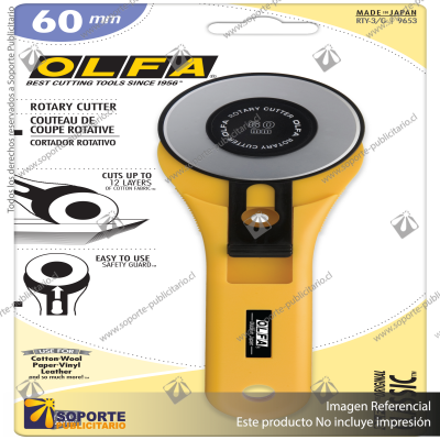 60MM RTY-3/G STRAIGHT HANDLE ROTARY CUTTER VARIATION: DEFAULT TITLE