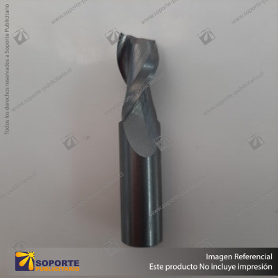 9.5MM SOLID CARBIDE DOUBLE FLUTE SPIRAL CUTTER - 9.5UPCUT (UP CUT)