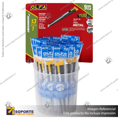 9MM 180 METAL PRECISION UTILITY KNIFE VARIATION: 180-SOL/12