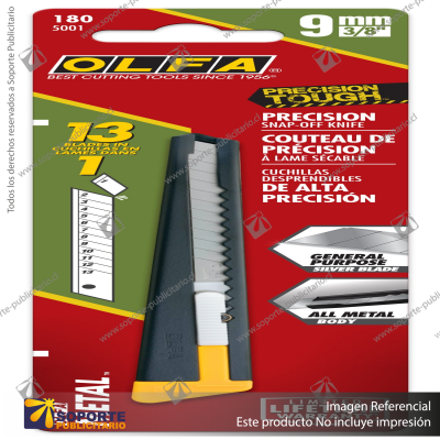 9MM 180 METAL PRECISION UTILITY KNIFE VARIATION: 180