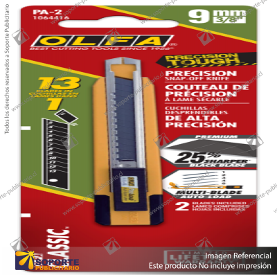 9MM PA-2 MULTI-BLADE AUTO-LOCK PRECISION KNIFE VARIATION: DEFAULT TITLE