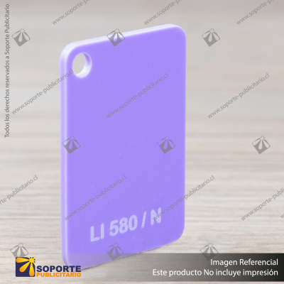 ACRILICO CAST LILA LI580/N 3 X 1220 X 2440