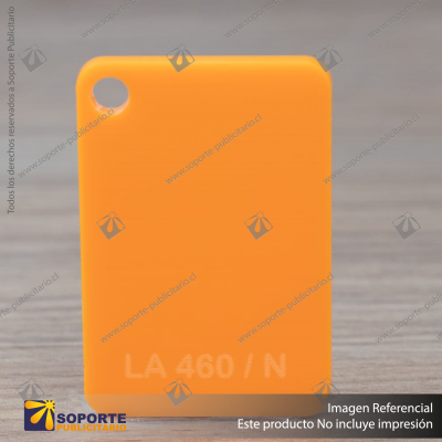 ACRILICO CAST NARANJA LA460/N 3 X 1220 X 2440