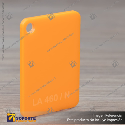 ACRILICO CAST NARANJA LA460/N 3 X 1220 X 2440