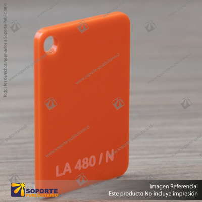 ACRILICO CAST NARANJA LA480/N 3 X 1220 X 2440