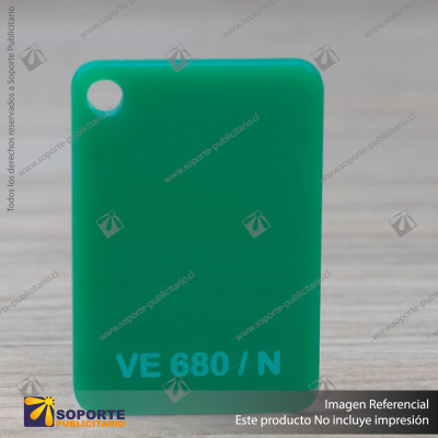 ACRILICO CAST VERDE VE680/N 3 X 1220 X 2440