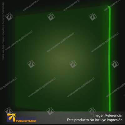 ACRILICO FLUORESCENTE GREEN CLEAR NOVO 3MM