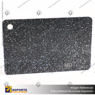 ACRILICO GLITTER BLACK NOVO 3MM
