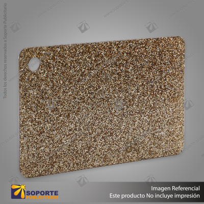 ACRILICO GLITTER CHAMPAGNE