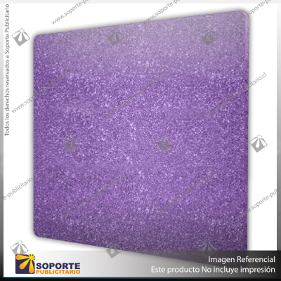 ACRILICO GLITTER CLEAR PURPLE NOVO 3MM