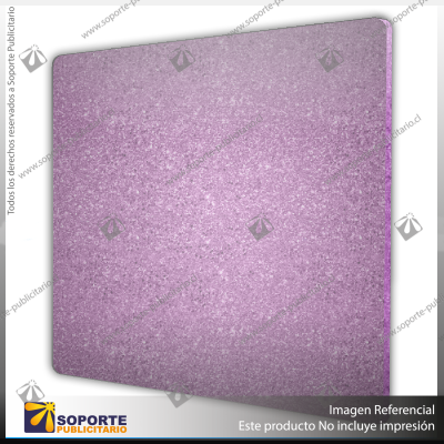 ACRILICO GLITTER CLEAR ROSE NOVO 3MM