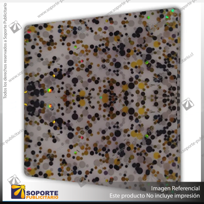 ACRILICO GLITTER CONFETTI DOTS BLACK WHITE GOLD NOVO 3MM