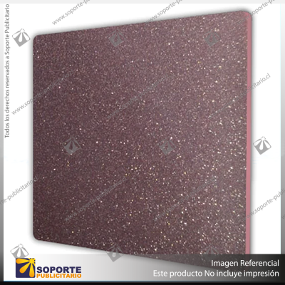 ACRILICO GLITTER LIGHT PINK - BICOLOR NOVO 3MM