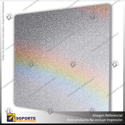 ACRILICO GLITTER SILVER RAINBOW NOVO 3MM
