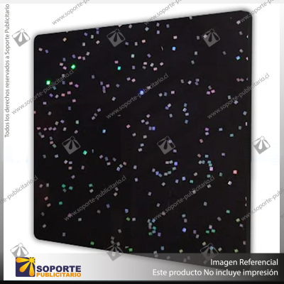 ACRILICO GLITTER SOFT RAINBOW BLACK - BICOLOR