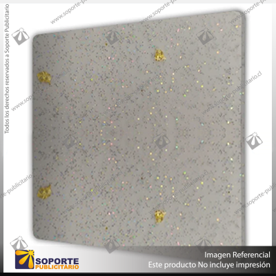 ACRILICO GOLD FOIL GLITTER CLEAR