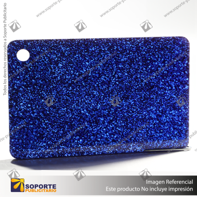 ACRILICOS GLITTER BLUE 3MM