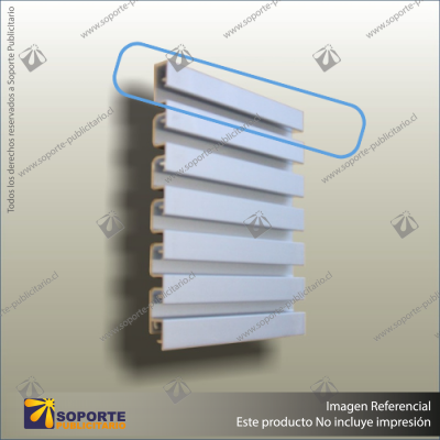 ALUMINIUM SLATWALL- 25MM TOP PLANK