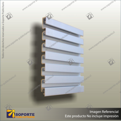 ALUMINIUM SLATWALL- 25MM TOP PLANK