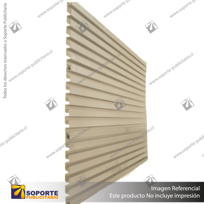 ALUMINIUM SLATWALL- 25MM TOP PLANK