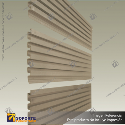 ALUMINIUM SLATWALL- 25MM TOP PLANK