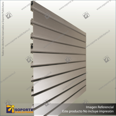 ALUMINIUM SLATWALL - 50MM PITCH