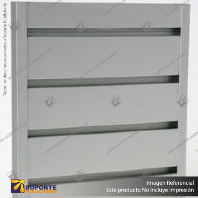 ALUMINIUM SLATWALL - 50MM PITCH