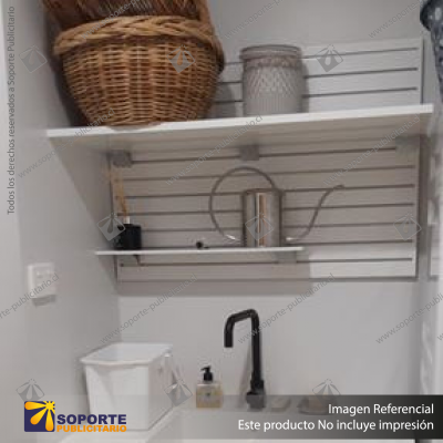 ALUMINIUM SLATWALL - 50MM PITCH