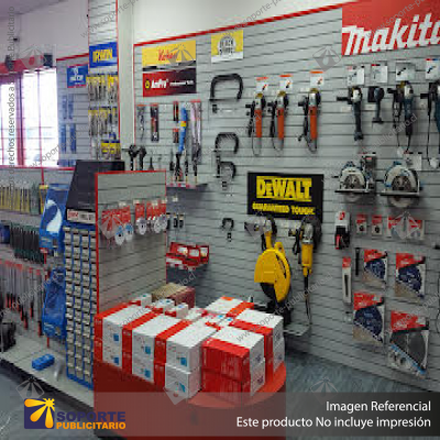 ALUMINIUM SLATWALL - 75MM PITCH