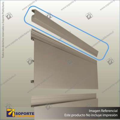 ALUMINIUM SLATWALL - TOP CAP