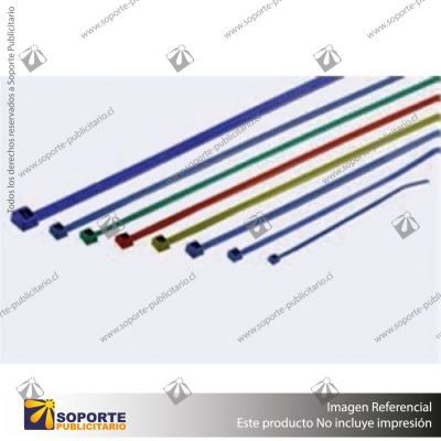 AMARRA PLASTICA COLOR 3,6 X 150MM BL100 UNIDADES