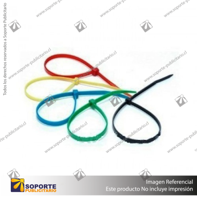 AMARRA PLASTICA COLOR 3,6 X 300MM BL100 UNIDADES