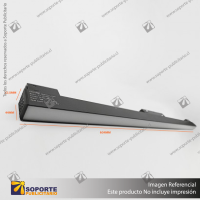 ASTURIAS - FOCO LINEAL MAGNETICO NEGRO 600MM 20W 48V 3000K