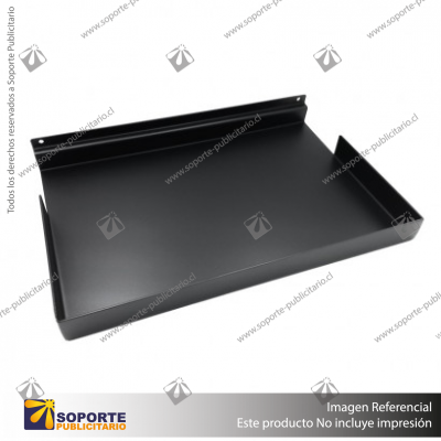 BANDEJA METALICA A PANEL RANURADO 23X34X3 CM