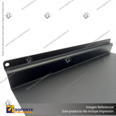 BANDEJA METALICA A PANEL RANURADO 30X15 CM